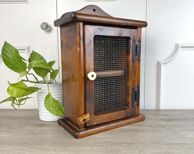 Primitive Wooden Cabinet With Mesh Door, Vintage Spice Cabinets, 16" - Etsy
