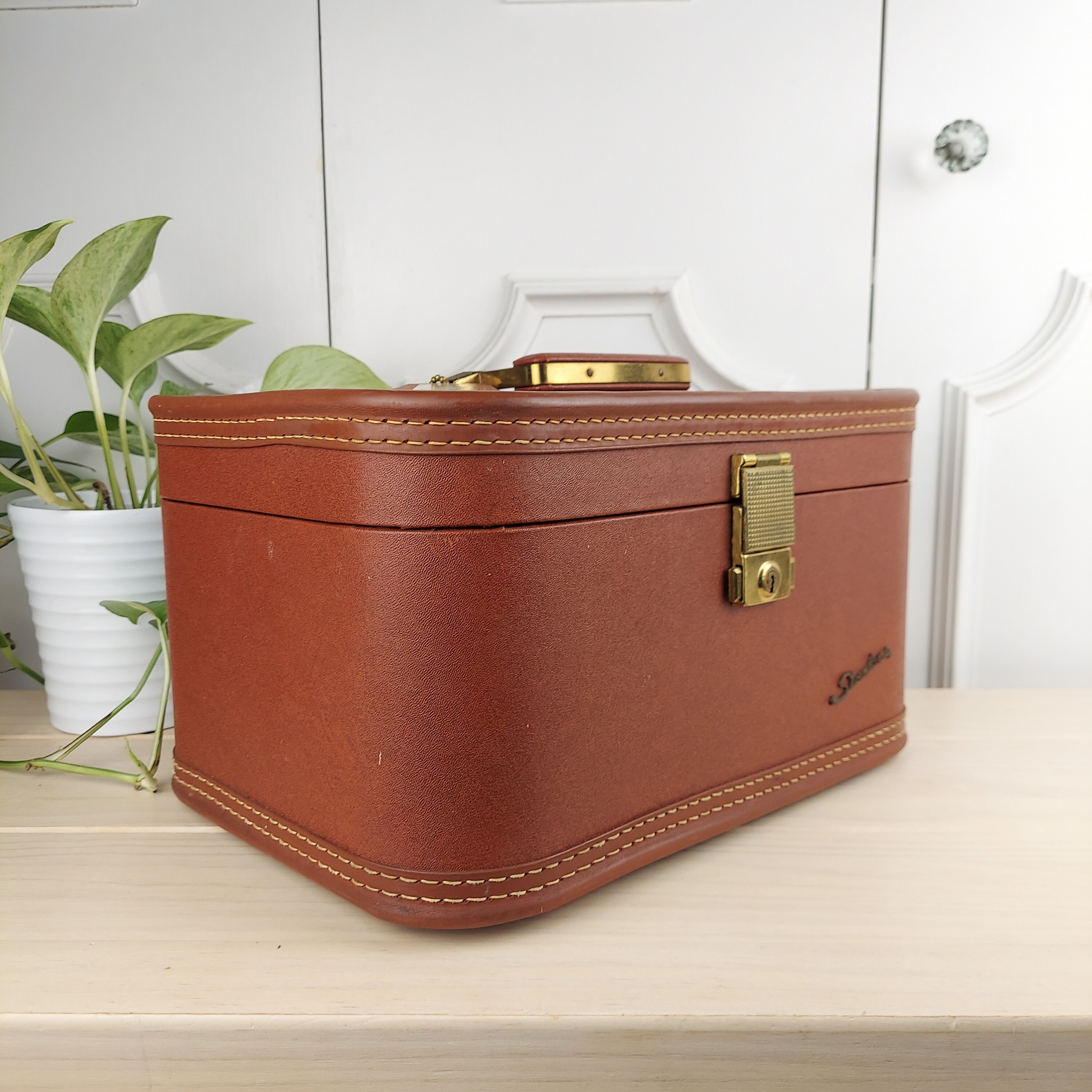 Vintage Starline Train Case by Brass Baltimore Luggage Co. Etsy