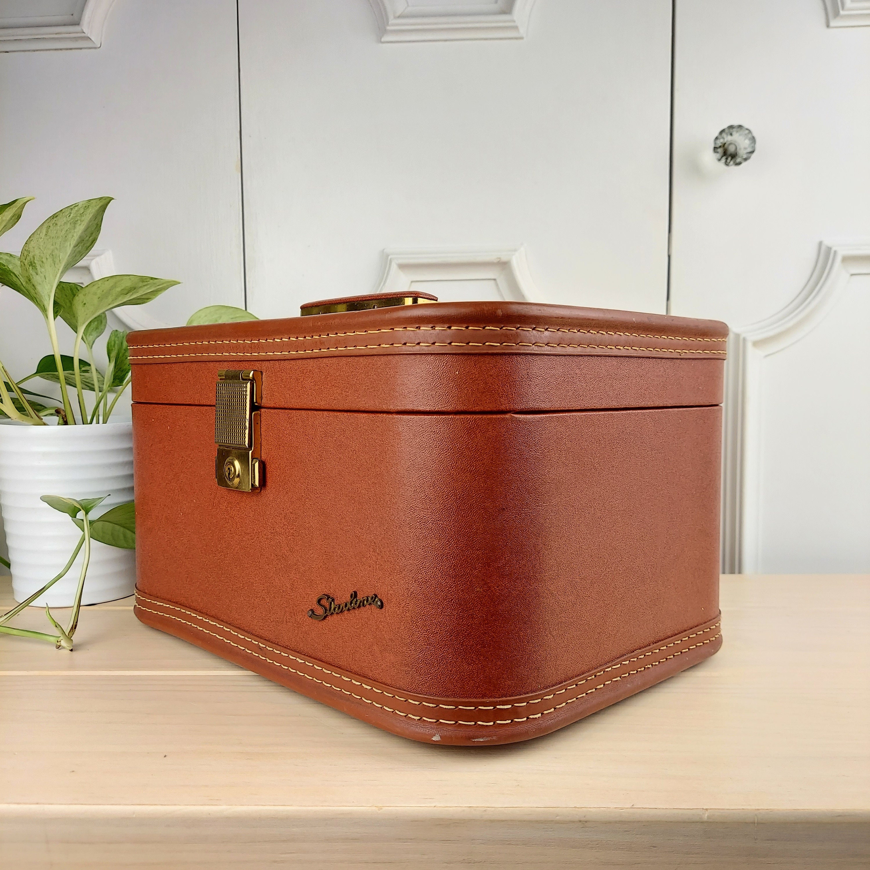 Vintage Starline Train Case by Brass Baltimore Luggage Co. Etsy