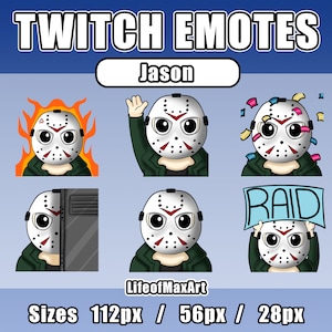 JASON Emote for Twitch and Discord Scary DBD Masked horror theme for spooky stream