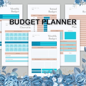 Budget Planner Printable, Paycheck Budget, Bi-Weekly, Monthly, Financial Planner, Finance Bundle, Budget Planner, Debt, Income, Expenses