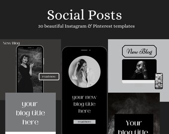 Black Instagram Template Man/ Man Instagram Canva Puzzle/ Editable ...