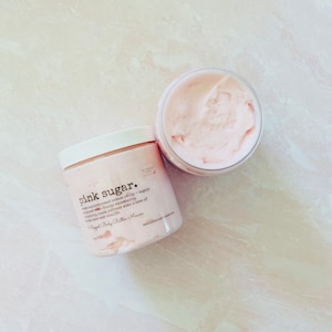 Pink Sugar Whipped Body Butter Mousse, body butter, moisturizer, thick butter, dry skin cream, thick lotion, gifts for women