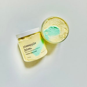 Pineapple Juice Sugar Scrub, body scrubs, foaming body scrubs
