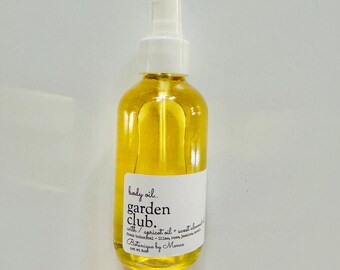 Garden Club Scented Body Oil: Handmade Plant-Based Formula
