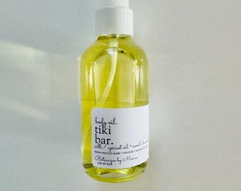 Tiki Bar Scented Body Oil: Handmade Plant-Based Formula