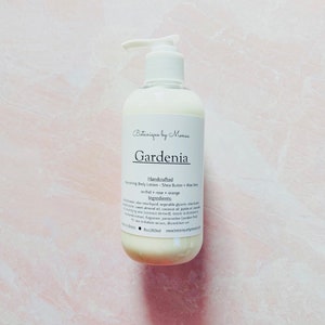 Gardenia - Shea Butter and Aloe Body Lotion, lotion for dry skin, gift for her, handmade body lotion, body cream, thick lotion