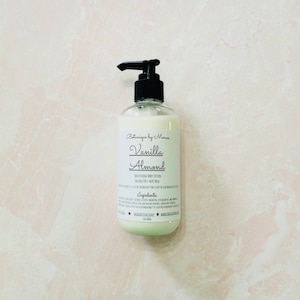 Vanilla Almond - Shea Butter and Aloe Body Lotion, lotion for dry skin, gift for her, handmade body lotion, body cream, thick lotion