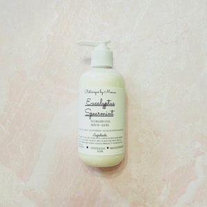 Eucalyptus Spearmint Shea Butter and Aloe Body Lotion, Handmade Lotion, Natural Lotion, Body Cream, Aloe Lotion, Dry Skin Thick Lotion