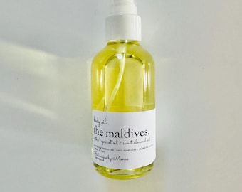 The Maldives Scented Body Oil: Handmade Plant-Based Formula