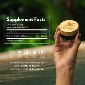 Organic Himalayan Shilajit, Ethically Harvested - Gold Grade, 100% Pure, Harvested at 16,000 feet, Lab Tested, Comes with Chuga Monkey Spoon image 5