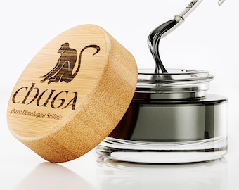 Shilajit orgânico do Himalaia, colhido eticamente - grau ouro, 100% puro, colhido a 16.000 pés, testado em laboratório, vem com colher Chuga Monkey