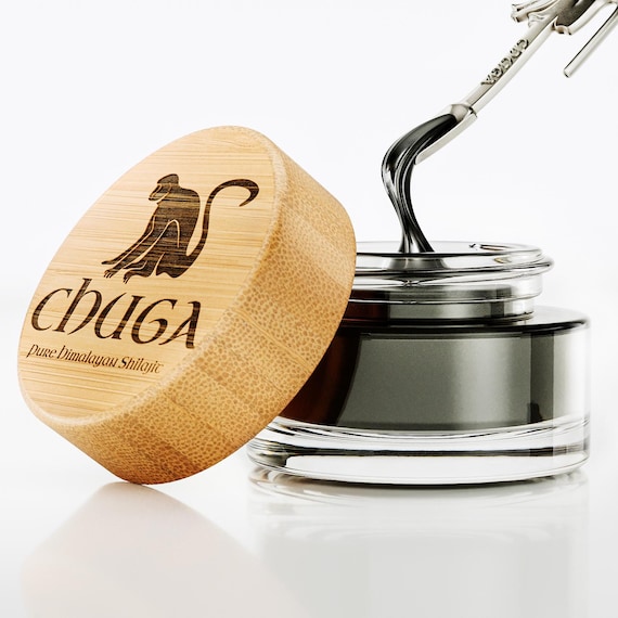 Organic Himalayan Shilajit, Ethically Harvested - Gold Grade, 100% Pure, Harvested at 16,000 feet, Lab Tested, Comes with Chuga Monkey Spoon