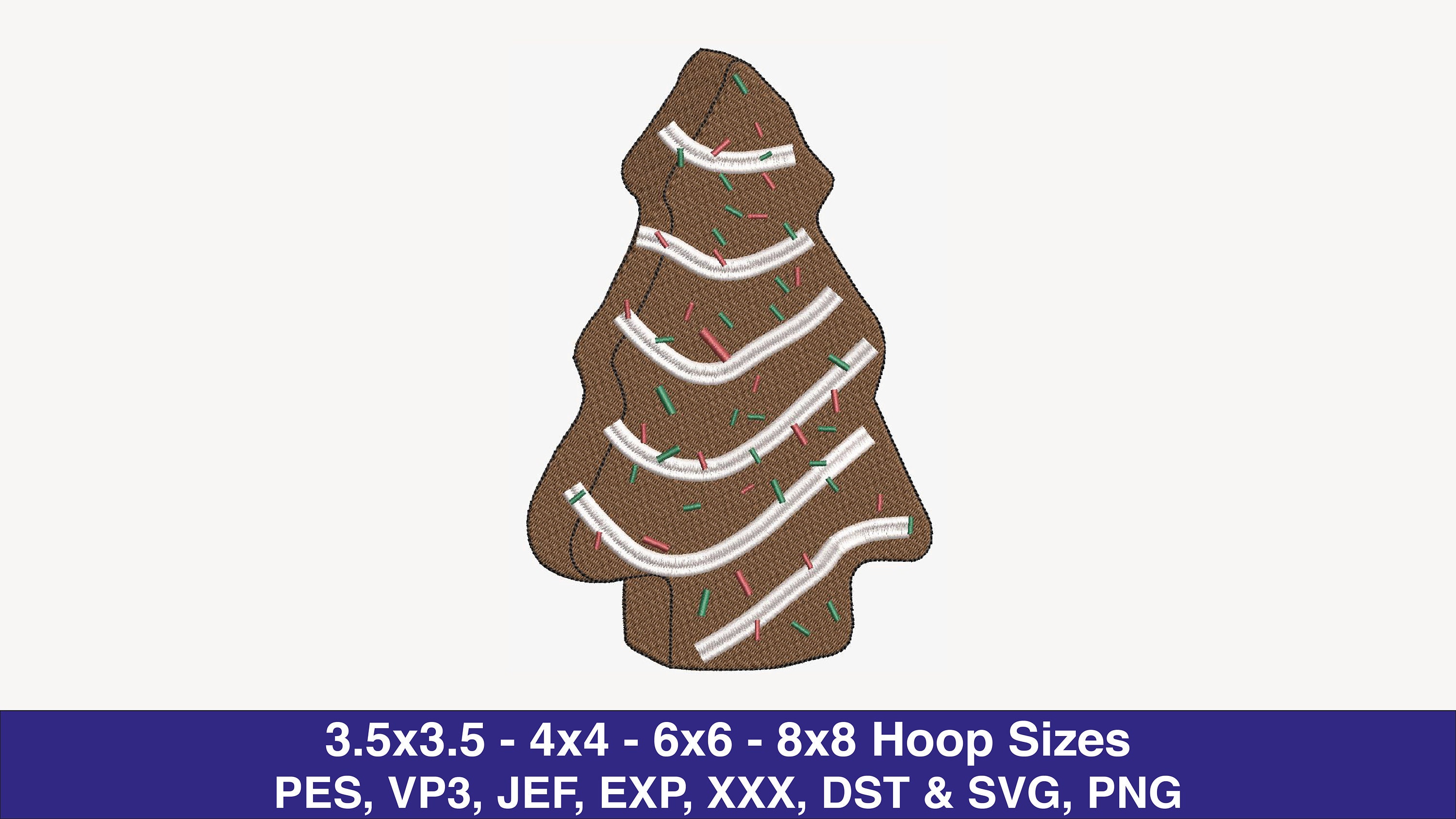 Little Debbie Christmas Tree Cakes Embroidery Design Etsy Canada