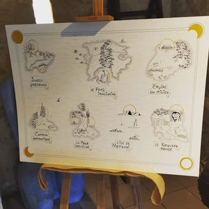 Personalisierter Tischplan - Hochzeit