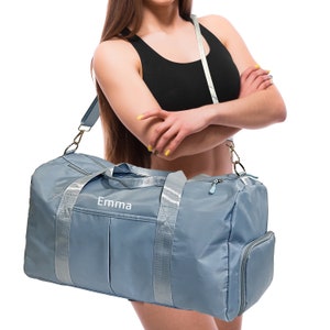 Bolsa esportiva personalizada para academia: nome e logotipo personalizados, bolsa esportiva com vários bolsos