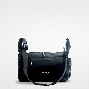 Black Personalized Gym Bag for Women