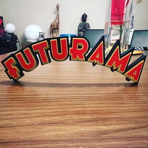 Logo ispirato Futarama the Simpsons stampa poster 3D