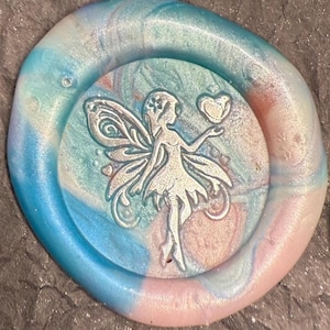 Fairy with  heart wax seal stickers Gift Set,  Wax Seal Stickers,  Wax Seal, made in USA.