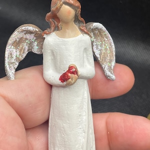 Rustic Angel with Bird Wax Seal Stamp Handle, Wax Stamp Accessory, Universal Sealing Wax Handle, Wax Handles Seal Handle, Wax stamp handle