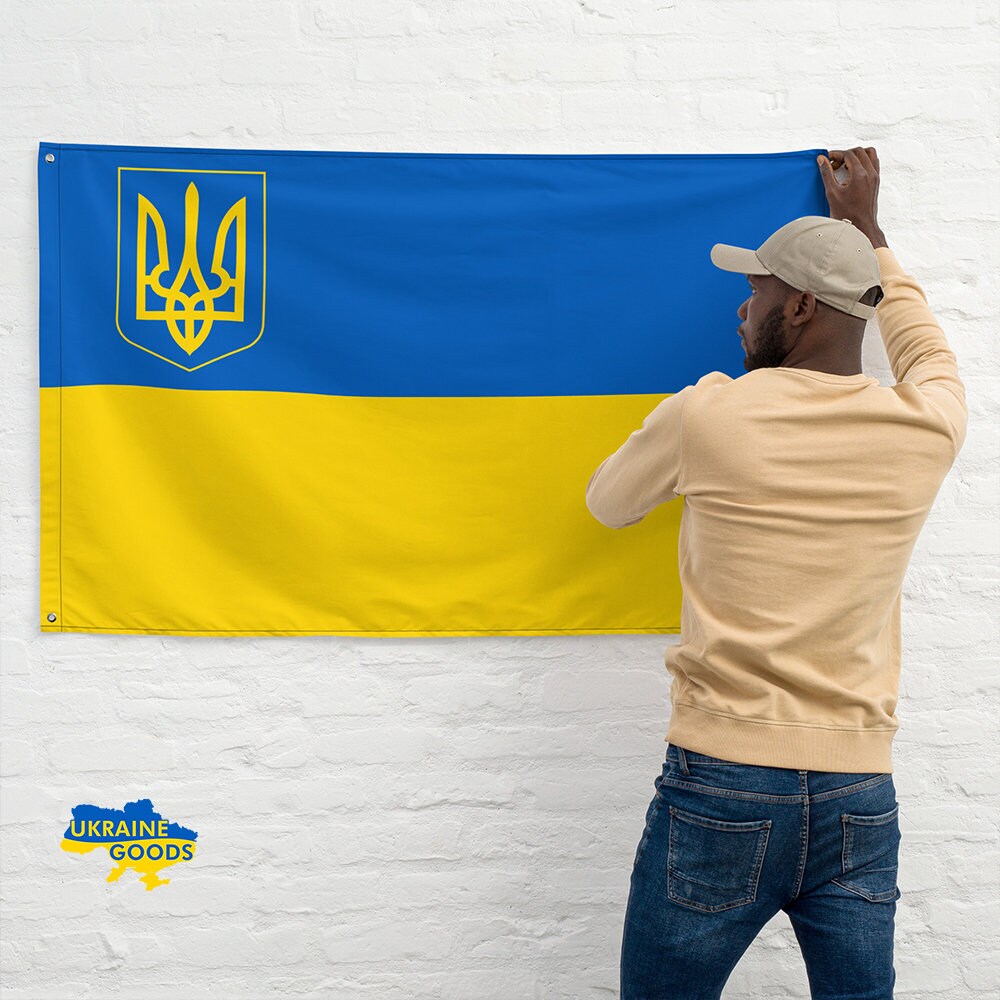 3X5 UKRAINE TRIDENT ENSIGN TACTICAL BLACKOUT MILITARY FLAG 3X5 UKRAINE TRIDENT ENSIGN TACTICAL BLACKOUT MILITARY FLAG