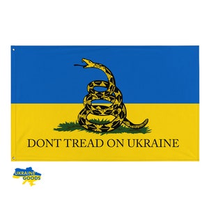 Gadsden x Ucraina Bandiera - Non calpestare l'Ucraina (5ft x 3ft)