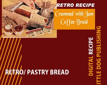 RETRO Magazine 1950s Jam Coffee Braid Bread Recipe - PDF Digital Download