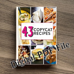 Restaurant Copycat Recipes ECookbook Recipes - 43 Recipes - Instant PDF Download