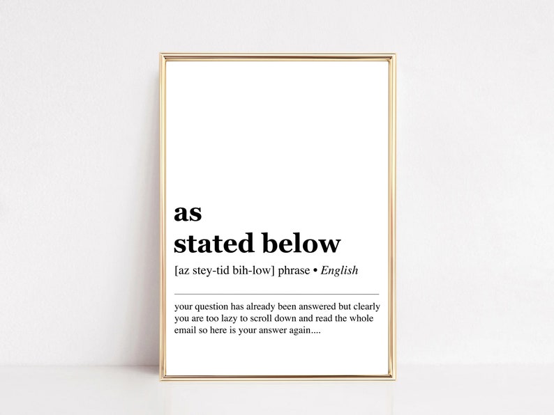 Funny Office Decor Set| 8 PRINTABLES | Funny Office Definitions ...