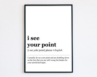 work from home office decor | funny office definitions | office wall art | office art | funny work from home art | printable wall art