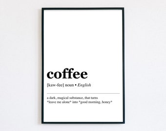 funny office decor | funny office definitions | office wall art | office art | coffee home art | coffee wall art