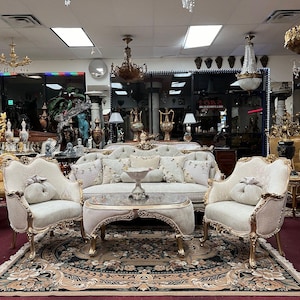 French Style XV Louis Living Room Set