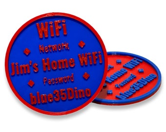 Custom WiFi Coaster Sign - 2 Piece