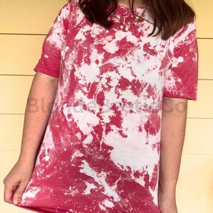 Bleached Tshirt | Summer Fashion Unique Shirt | Splattered Tee