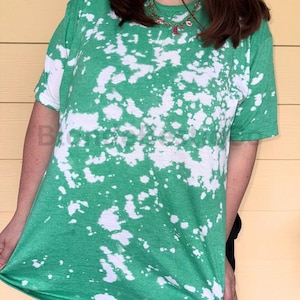 Bleached Tshirt | Summer Fashion Unique Shirt | Splattered Tee