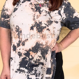 Bleached Tshirt | Summer Fashion Unique Shirt | Splattered Tee