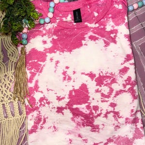 Bleached Tshirt | Summer Fashion Unique Shirt | Splattered Tee