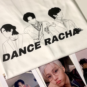 Dance Racha Stray Kids Skz Merch Kpop Fanmade Print Unisex T-Shirt