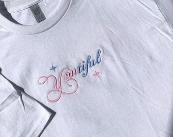 Bestickte T-Shirts, inspiriert von K-Pop-Fanart, K-Pop-Merchandise, Merchandise von K-Pop-Gruppen