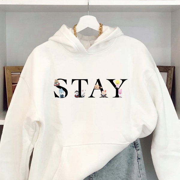 Sweat Hoodie à capuche imprimé Stay Skzoo, Stray Kids, SKZ Kpop Merch