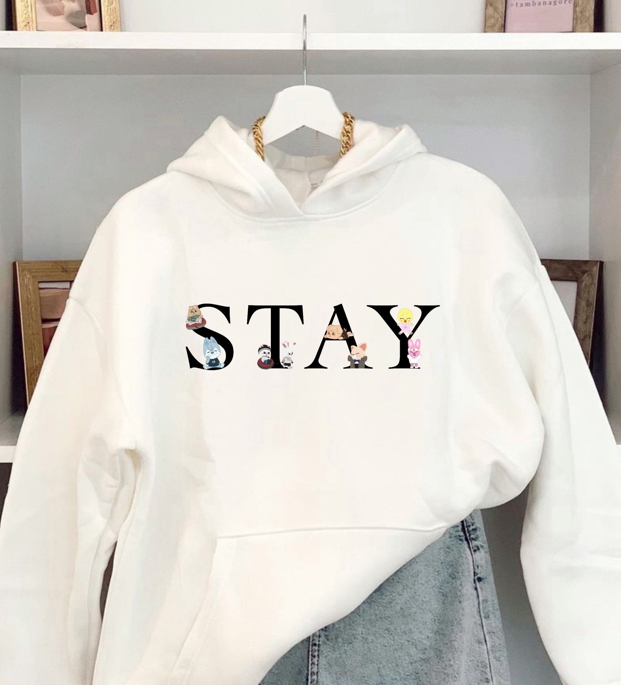 Stay Skzoo Printed Hoodie Sweatshirt Stray Kids SKZ Kpop Merch Etsy