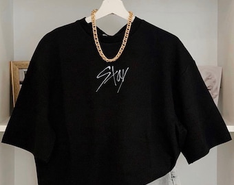 Stay besticktes Unisex-T-Shirt, Kpop-Merch, Kpop-Fan-Art, Fanmade