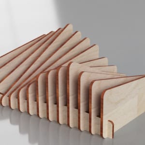 Pliki wektorowe cięte laserowo SVG CNC Bookend cnc Stojak na książki svg Półka svg wystrój DXF wzór cnc cięcie drewniane cnc Glowforge Natychmiastowe pobranie