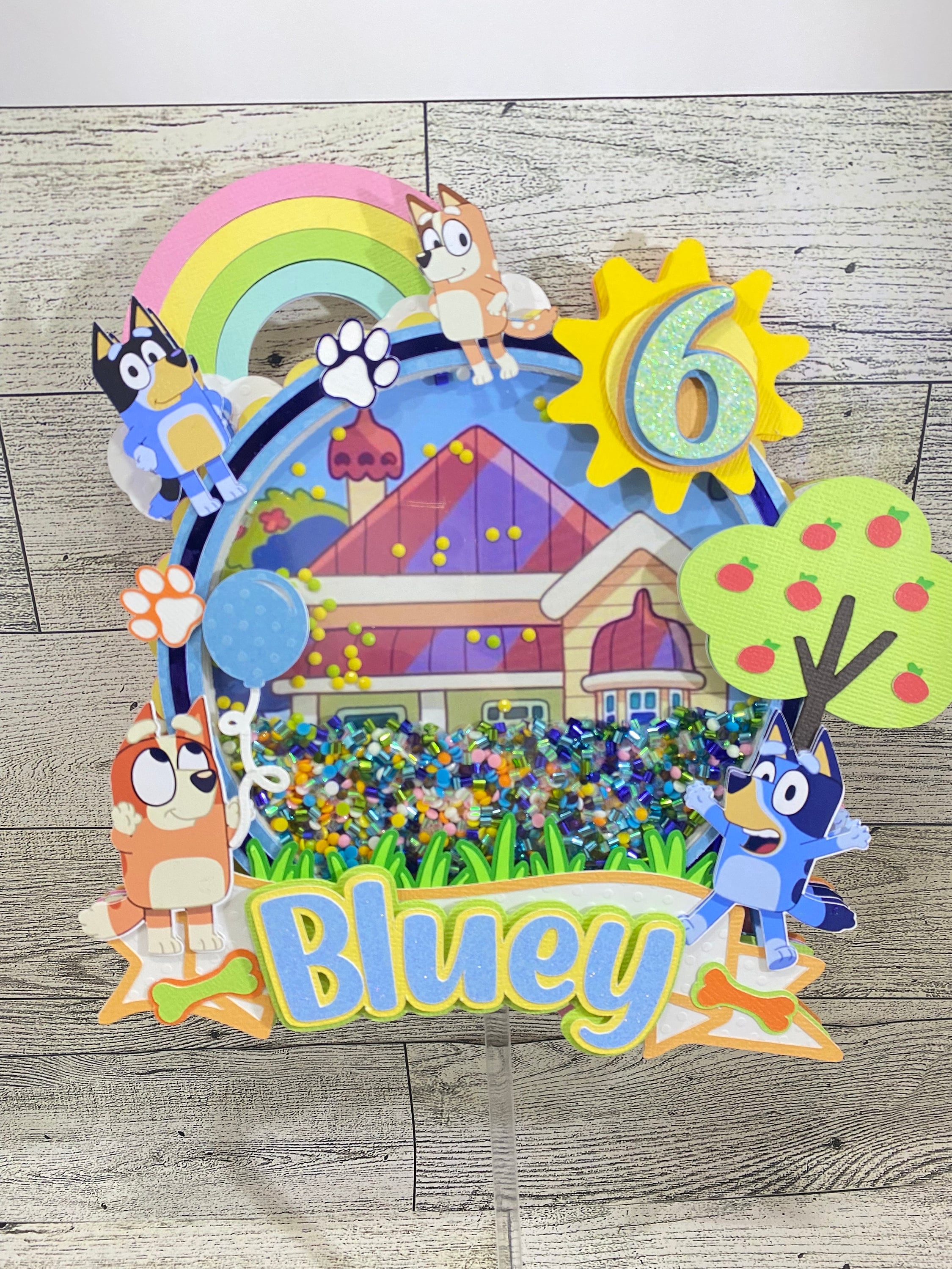 Blue Dog Inspired Cake Topper