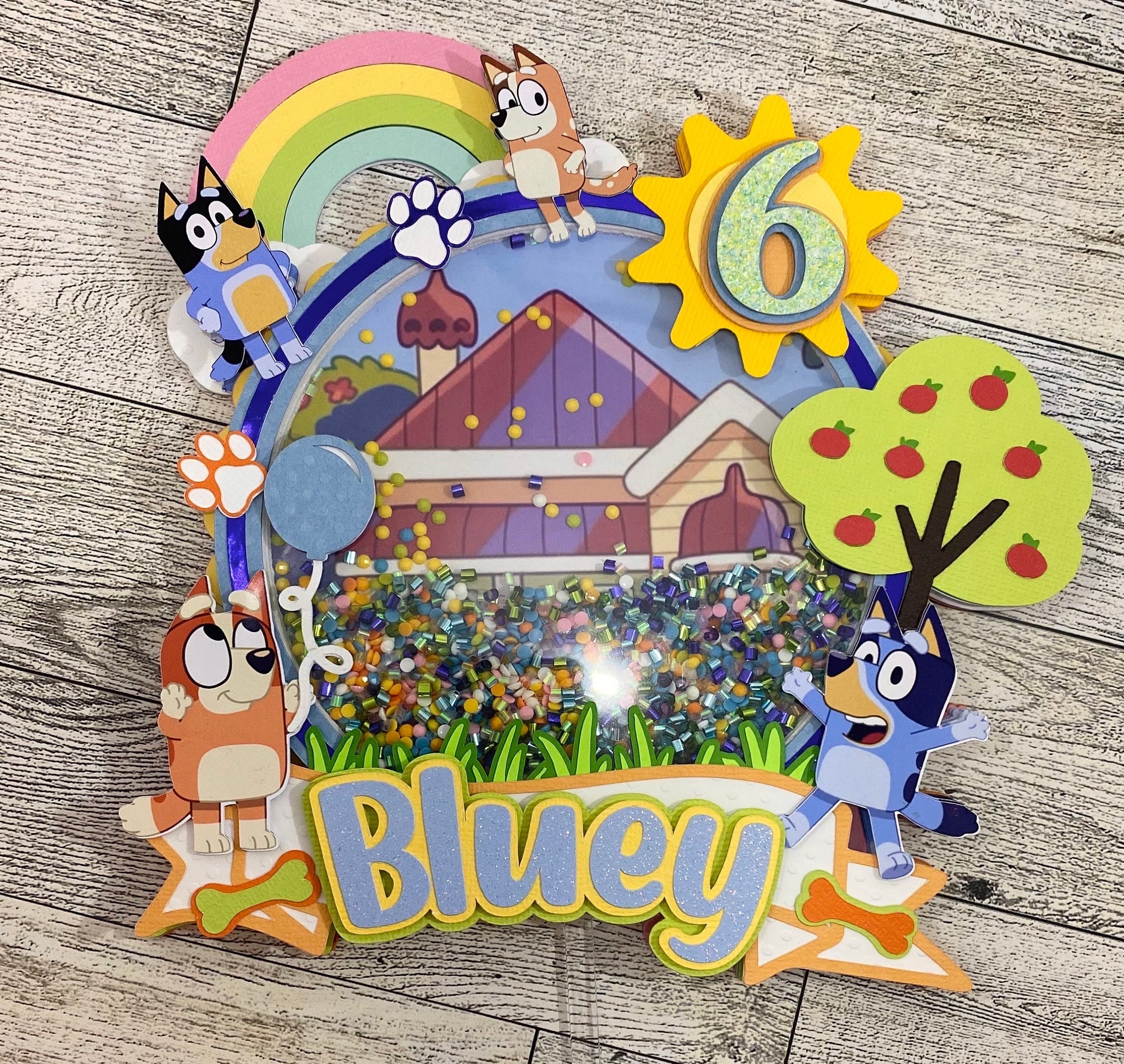 Blue Dog Inspired Cake Topper