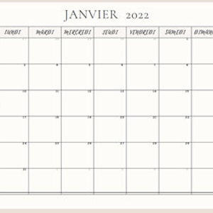 Full printable 2022 calendar - Monday to Sunday