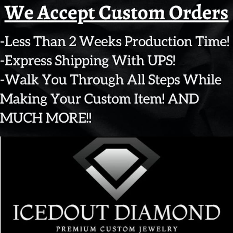 Customize Chain Custom Moissanite Pendant 12 Ctw Icedout - Etsy