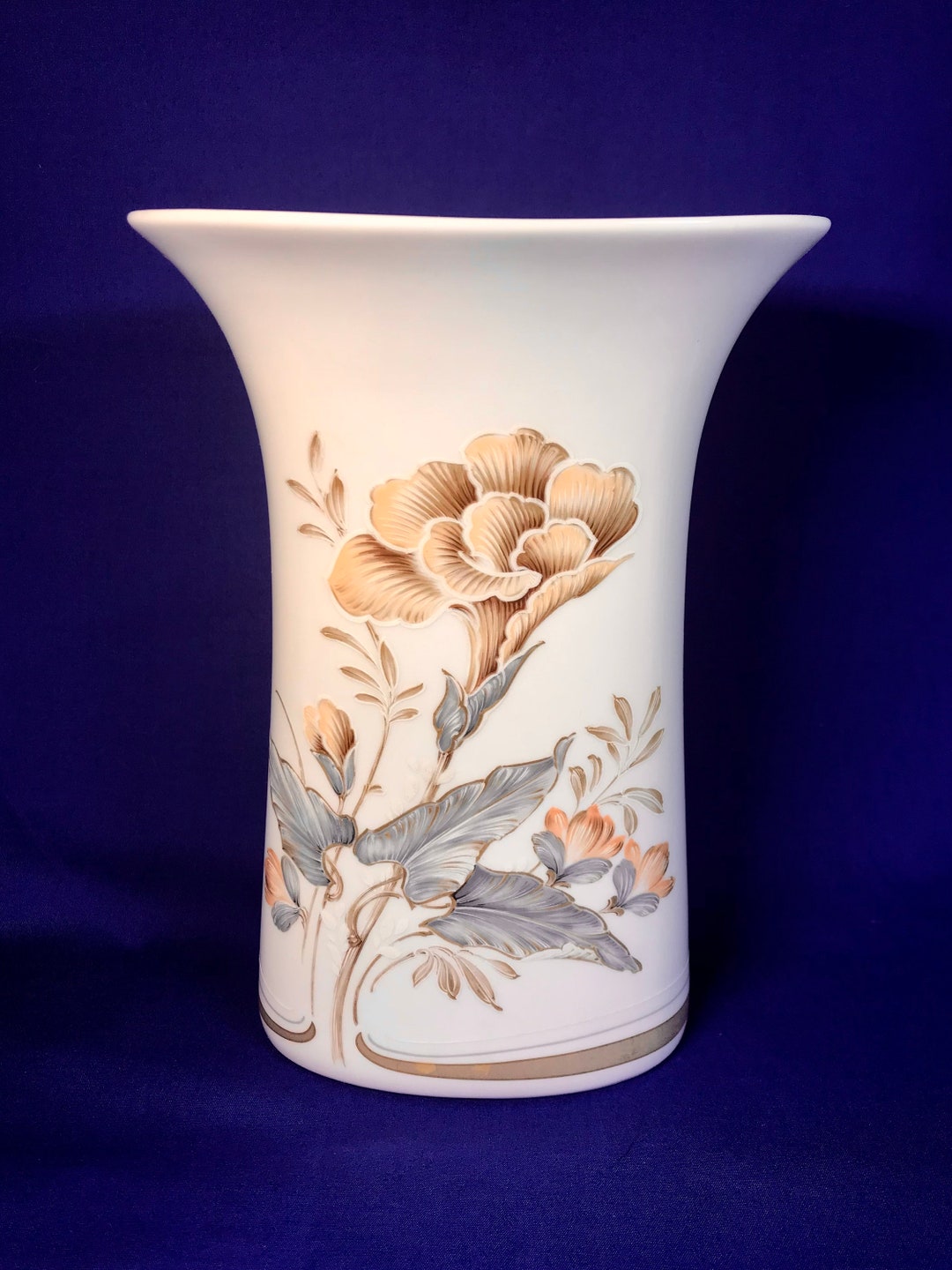 Vintage Kaiser Vase W. Germany Madeleine By K. Nossek Circa 1960's Etsy