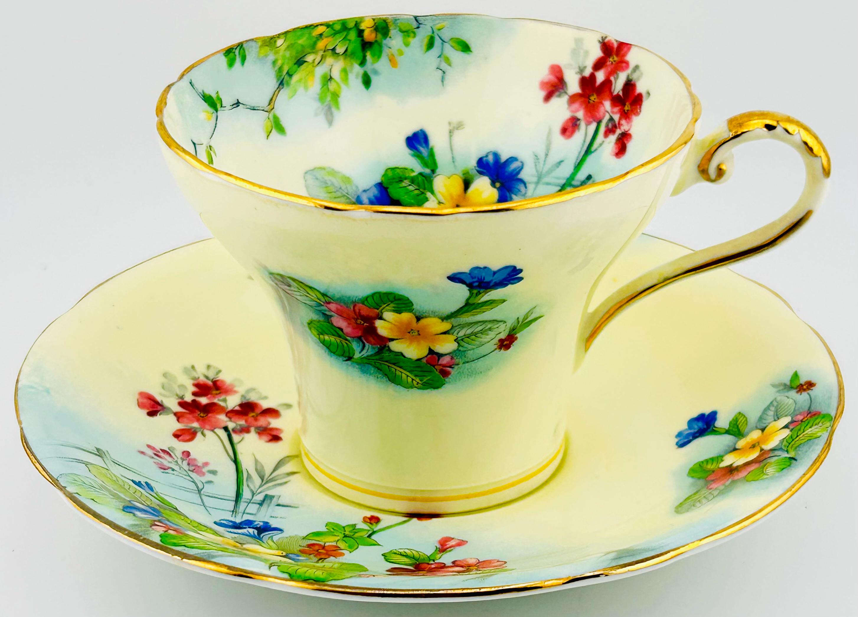 Aynsley Cup & Saucer - Rare Pattern # B5137-5 - 