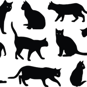 Cats Vector File, cute, funny, dxf, SVG, JPG ESP Png